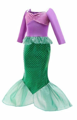 Purple Mermaid Girls Costume -Disney Sales media 85901.1653416617