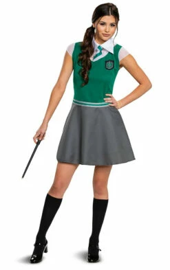 Harry Potter Slytherin Dress Teen Girls Costume -Disney Sales media 90247.1649349517