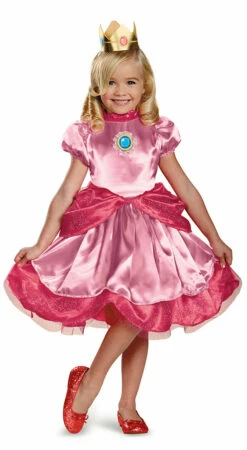 Super Mario Princess Peach Toddler Girls Costume