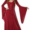 Hooded Crimson Medieval Robe For Women -Disney Sales media 93097.1653684582