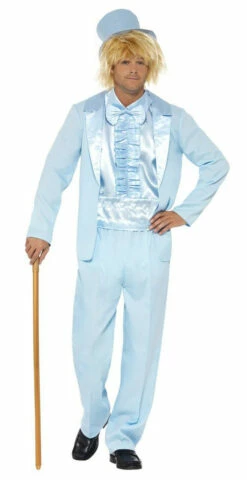 90s Stupid Blue Tuxedo Men Costume