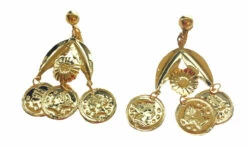 Gold Gypsy Coin Earrings