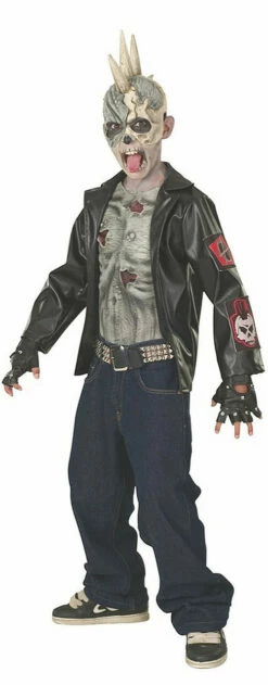 Punk Zombie Boys Costume