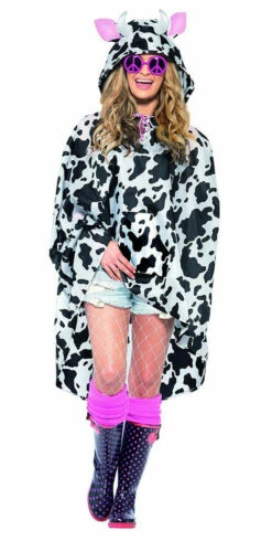 Cow Party Poncho Woman Costume