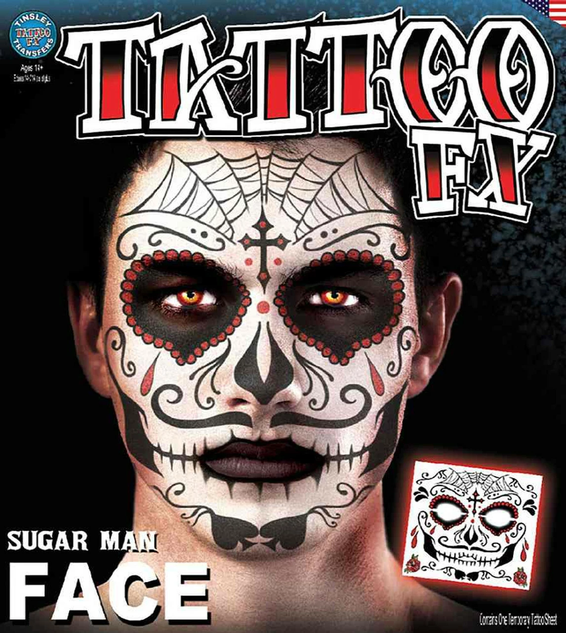 Costume Face Kit Day Of The Dead 3 Costume Face Kit Day Of The Dead