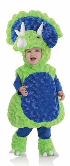 Plush Triceratops Toddler Costume-No Shoe Cover