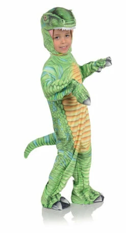 Green T-Rex Printed Animals Costume