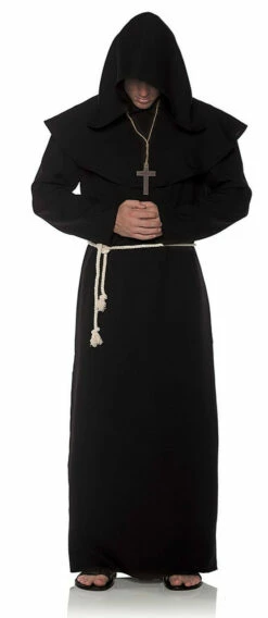 Monk Adult Robe In Black