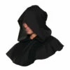 Monk Black Hood -Disney Sales underwraps costume accessories monk hood for adults 54537.1675205312